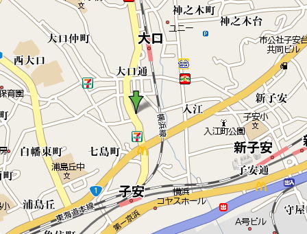 防音マンション神奈川県横浜市現地案内地図