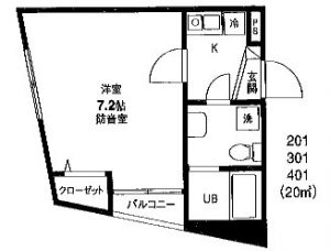 横浜 楽器可　防音賃貸マンション　カンタービレ横浜　２４時間演奏可能な防音室付き　