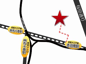 東麻布スタジオ・地図