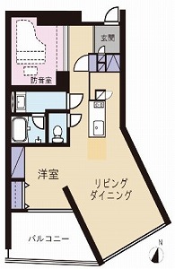 金線・１Ｆ間取図