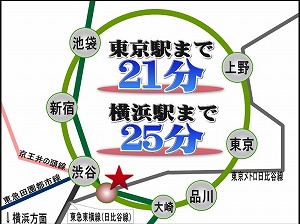 ブランボアージュ広尾・路線図