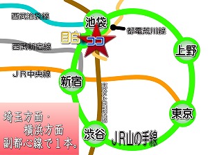 ベルソーネ目白・地図