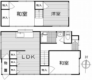 ひばりヶ丘戸建・間取図