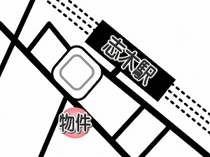 ミュージション志木・駅近地図