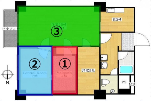 新 高円寺 の賃貸マンション レコーディングスタジオ 付で 音楽教室も可