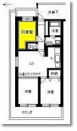 防音室付３LDK防音マンション　間取り図