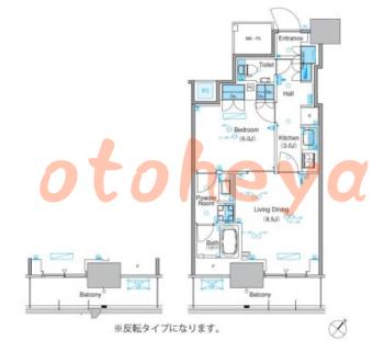 楽器ピアノ可相談 の 賃貸物件 1LDK 21万円の図面１