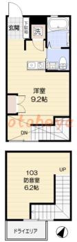 楽器ピアノ可相談 の 賃貸物件 1R 13万円の図面１