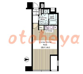 楽器ピアノ可相談 の 賃貸物件 1R 16万円の図面１