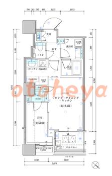 楽器ピアノ可相談 の 賃貸物件 1LDK 29.5万円の図面１