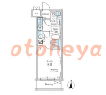 楽器ピアノ可相談 の 賃貸物件 1R 11.9万円の図面１
