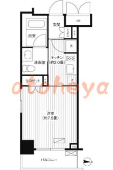 楽器ピアノ可相談 の 賃貸物件 1K 10万円の図面１
