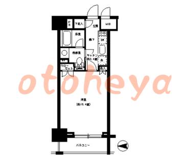 楽器ピアノ可相談 の 賃貸物件 1K 14.9万円の図面１