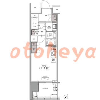 楽器ピアノ可相談 の 賃貸物件 1R 10.4万円の図面１