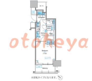 楽器ピアノ可相談 の 賃貸物件 1K 16.6万円の図面１