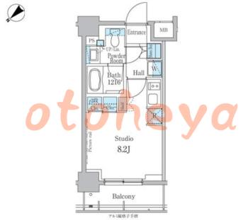 楽器ピアノ可相談 の 賃貸物件 1R 9.7万円の図面１