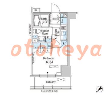 楽器ピアノ可相談 の 賃貸物件 1K 10.8万円の図面１
