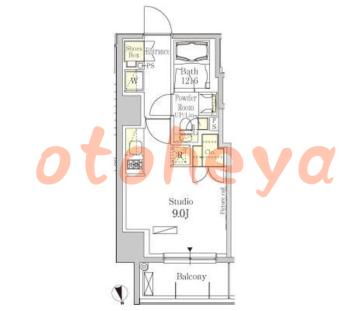 楽器ピアノ可相談 の 賃貸物件 1R 12万円の図面１