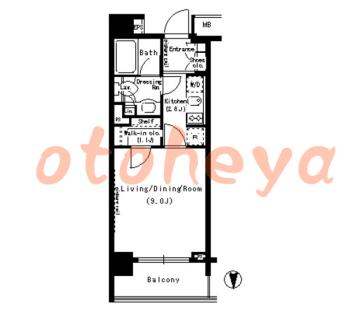 楽器ピアノ可相談 の 賃貸物件 1K 13.8万円の図面１