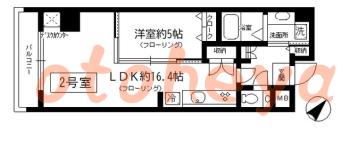 楽器ピアノ可相談 の 賃貸物件 1LDK 17.8万円の図面１