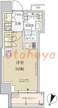 楽器ピアノ可相談 の 賃貸物件 1R 15.3万円の図面１