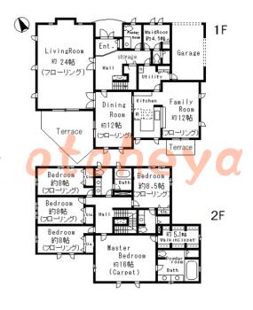 楽器ピアノ可相談 の 賃貸物件 5LDK 150万円の図面１