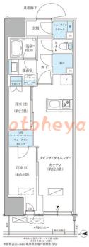 楽器ピアノ可相談 の 賃貸物件 2LDK 25万円の図面１