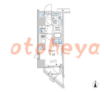 楽器ピアノ可相談 の 賃貸物件 1R 10万円の図面１