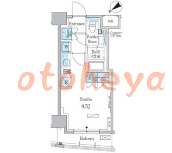 楽器ピアノ可相談 の 賃貸物件 1R 11.8万円の図面１