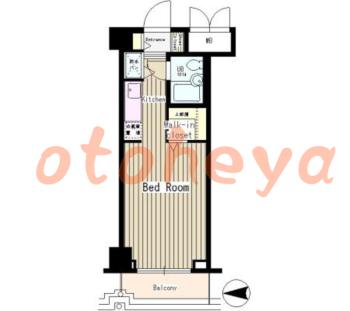 楽器ピアノ可相談 の 賃貸物件 1R 5.6万円の図面１