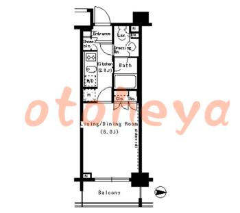 楽器ピアノ可相談 の 賃貸物件 1K 13.7万円の図面１