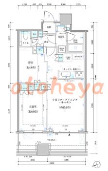 楽器ピアノ可相談 の 賃貸物件 2LDK 37.9万円の図面１