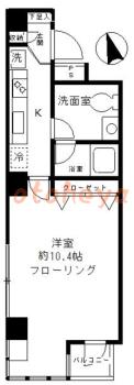 楽器ピアノ可相談 の 賃貸物件 1K 14.3万円の図面１