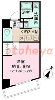 楽器ピアノ可相談 の 賃貸物件 1K 13.7万円の図面１