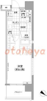 楽器ピアノ可相談 の 賃貸物件 1K 14.5万円の図面１