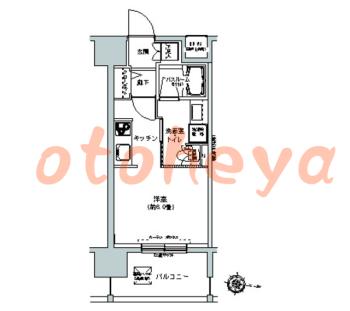楽器ピアノ可相談 の 賃貸物件 1K 10.8万円の図面１