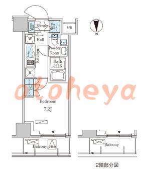 楽器ピアノ可相談 の 賃貸物件 1K 14.5万円の図面１