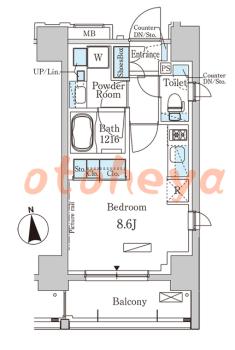 楽器ピアノ可相談 の 賃貸物件 1R 13.8万円の図面１