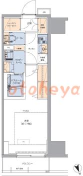 楽器ピアノ可相談 の 賃貸物件 1K 10.8万円の図面１