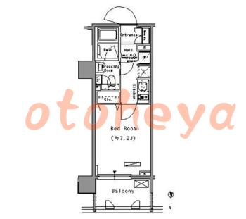 楽器ピアノ可相談 の 賃貸物件 1K 9.9万円の図面１