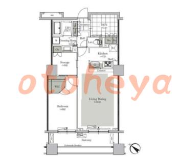 楽器ピアノ可相談 の 賃貸物件 1LDK 21万円の図面１
