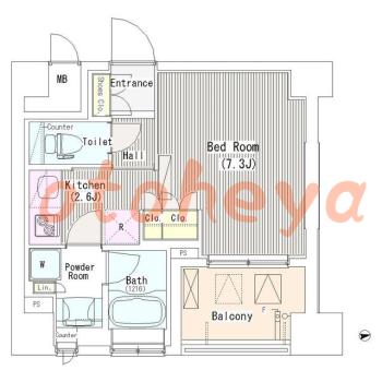 楽器ピアノ可相談 の 賃貸物件 1K 11.9万円の図面１