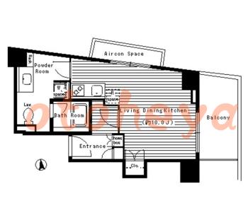 楽器ピアノ可相談 の 賃貸物件 1K 12.6万円の図面１