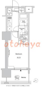 楽器ピアノ可相談 の 賃貸物件 1K 14万円の図面1