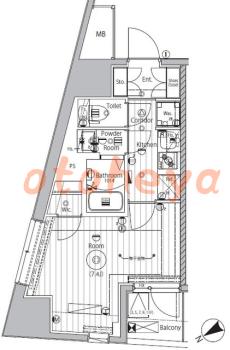 楽器ピアノ可相談 の 賃貸物件 1K 12.1万円の図面１