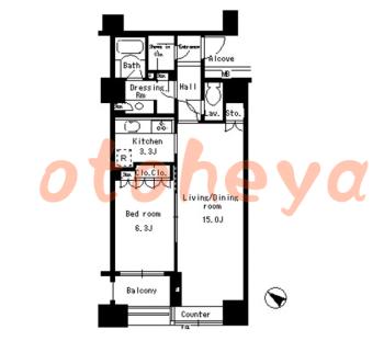 楽器ピアノ可相談 の 賃貸物件 1LDK 29万円の図面１