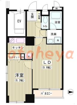 楽器ピアノ可相談 の 賃貸物件 1LDK 16万円の図面１