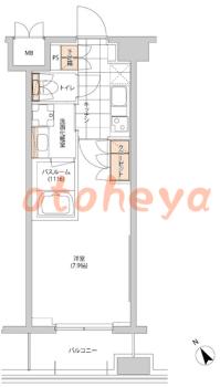 楽器ピアノ可相談 の 賃貸物件 1K 12.2万円の図面１