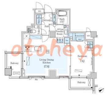楽器ピアノ可相談 の 賃貸物件 1LDK 45.1万円の図面１