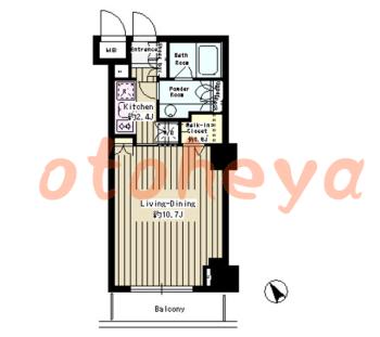 楽器ピアノ可相談 の 賃貸物件 1R 15万円の図面１